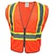 Ge Orange Safety Vest W/Contrast TRIMS - 2 POCKETS  M GV078OM - alternate 1